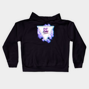 Red/Blue 3D Vaporwave Logo Kids Hoodie